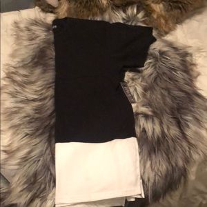 Black and white shirt